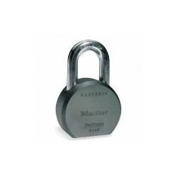 Master Lock Keyed Padlock, 7/8 in,Round,Silver 6230N