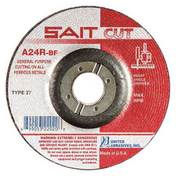 United Abrasives/Sait DepressdCntrCtOffWhl,7/8"CN,UnthreadHle 22020