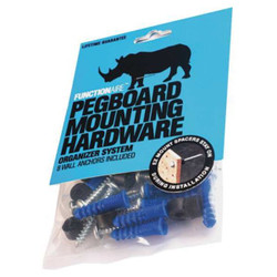 Functionaire Pegboard Mounting Hardware,1 1/2in,Blue PMH-1