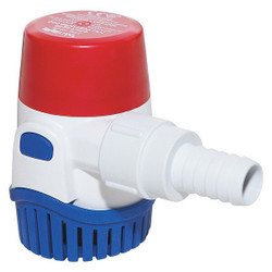 Rule Bilge Pump,ABS,Nylon,SS,12VDC,3/4" NPS 25DA