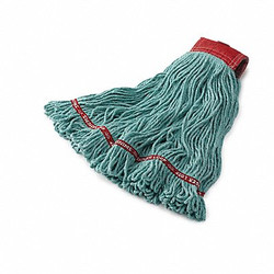 Rubbermaid Commercial Wet Mop,Green,Cotton/Synthetic FGC15306GR00