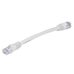 Monoprice Patch Cord,Cat 5e,Booted,White,0.5 ft. 4982