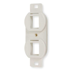 Hubbell Premise Wiring Outlet Frame,2P,Flush Keystone Mounting BR106C