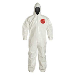 Dupont Coveralls,2XL,Wht,Tychem 4000,PK12  SL127BWH2X001200