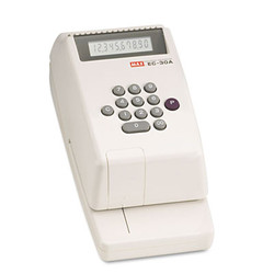 MAX Electronic Checkwriter, 10-Digit, 4.38 x 9.13 x 3.75 EC-30A