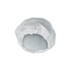 KleenGuard A20 Bouffant Cap, 24 in, White, 100/PK
