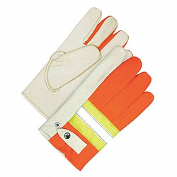 Bdg Leather Gloves,Cowhide Palm,M 20-1-982-M