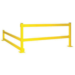 Bluff Manufacturing Inline Post,11 ga. Steel,Double,Yellow MPBP42D-YEL