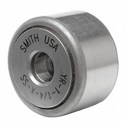 Smith Bearing Yoke Roller,3/4 in Dia,Std,Dbl Seal  YR-3/4-X-SS