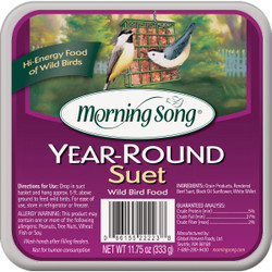 Morning Song 11.75 Oz. Year Round High Energy Suet 11463 Pack of 12