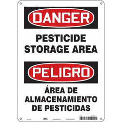 Condor Safety Sign,14 inx10 in,Polyethylene 470P24