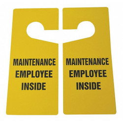 Manufacturer Varies Door Knob Hangr Tag,9in H,4in W,PVC,PK10 3XDA9