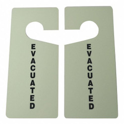 Sim Supply Door Knob Hanger Tag,9in H,4in W,PK10  3XDD3