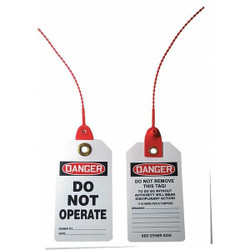 Manufacturer Varies Danger Tag,5 3/4in H,3 1/4in W,PVC,PK10 4DMG1