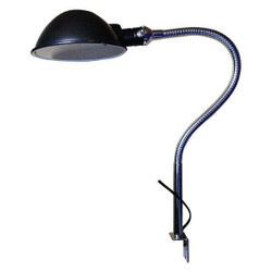 Lumapro Task Light,Gooseneck,7.7 W,Black 33HP81