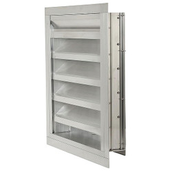 Dayton Intake Louver,Fixed, Drainable,36H x 24W 20UA10