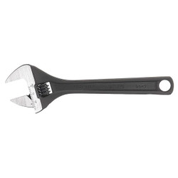 Westward Adj. Wrench,CV Steel,Black Phosphate,12" 31D016