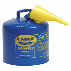 Eagle Mfg Type I Safety Can, Steel, Blue UI50FSB