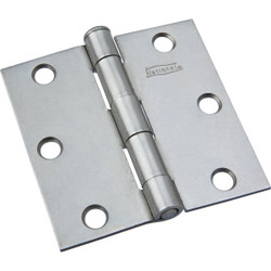 National 3 In. Square Plain Steel Broad Door Hinge N139808 Pack of 10