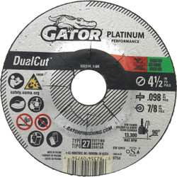 Gator 4.5x.098x7/8 Metal Wheel 9754