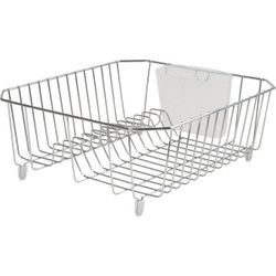 Rubbermaid 12.49 In. x 14.31 In. Chrome Wire Sink Dish Drainer 2104448