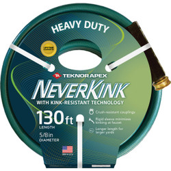 Teknor Apex Neverkink 5/8 In. Dia. x 130 Ft. L. Heavy-Duty Garden Hose 8617-130