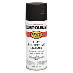 Rust-Oleum Spray Paint,Black,12 oz. 7776830