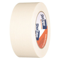 Shurtape Masking Tape,1 7/16" W,60 yd L,Tan,PK24 CP 105