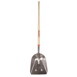 Razor-Back Scoop Shovel,Long,Wood,Aluminum,18 in. 53127