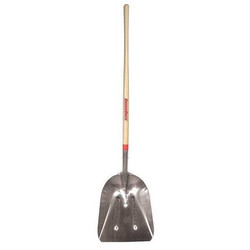 Razor-Back Scoop Shovel,Long,Wood,Aluminum,18 in.  53127