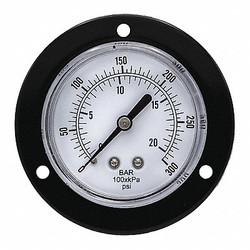 Pic Gauges Pressure Gauge,Nominal 2-1/2" Dial 104D-258H
