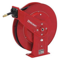 Reelcraft Spring Return Hose Reel,1/4" MNPT,50 ft PW7650 OHP