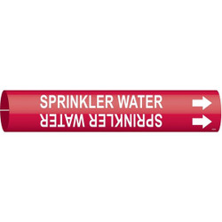 Brady Pipe Mrkr,Sprinkler Watr,7/8in H,7/8in W 4128-B