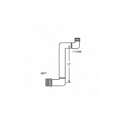 Westlake Pipe & Fittings Swing Joint, 1 in, Schedule 40, White G130212