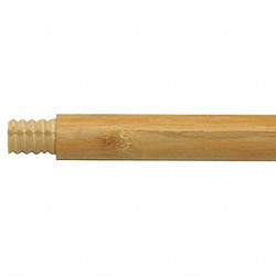 Poplar Wood Broom Handle,Wood,Natural,Threaded,60" 0360BW