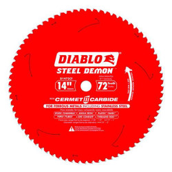 Diablo CircularSawBlade,Cermet,Dia:14" D1472CF