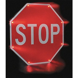 Tapco LED Stop Sign,Stop,Aluminum,30" x 30" 2180-00203