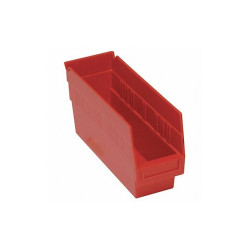 Quantum Storage Systems Shelf Bin,Red,Polypropylene,8 in QSB801RD