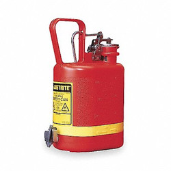 Justrite Type I Faucet Safety Can,1 gal,Red 14169