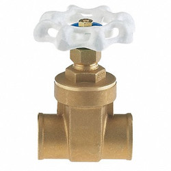 Milwaukee Valve Gate Valve,2 In.,Solder,Low Lead Brass UP668 2