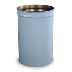 Justrite Ash/Trash Can,30 gal.,Gray 26014