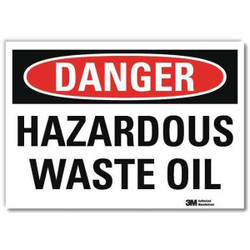 Lyle Danger Sign,7inx10in,Reflective Sheeting U3-1580-RD_10X7