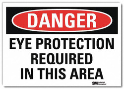 Lyle Danger Sign,7 in x 10 in,Rflct Sheeting  U3-1450-RD_10X7