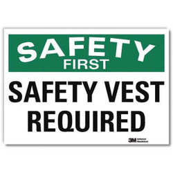 Lyle Safety Sign,7inx10in,Reflective Sheeting U7-1248-RD_10X7