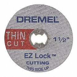 Dremel EZ Lock Thin Cut Wheel,1 1/2 in Dia,PK5 EZ409