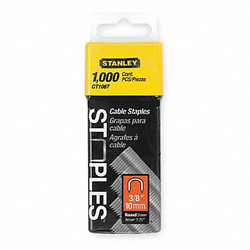 Stanley Cable/Wire Staples,5/16x3/8,PK1000 CT106T