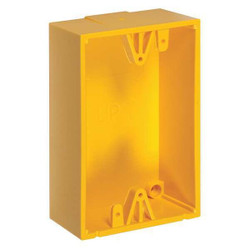 Safety Technology International Back Box,Polycarbonate,Yellow  KIT-71100A-Y