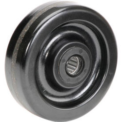 Global Industrial 5"" x 1-1/2"" Molded Plastic Wheel - Axle Size 3/4""