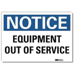 Lyle Notice Sign,10inx14in,Reflctv Sheeting  U5-1205-RD_14X10