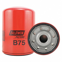Baldwin Filters Spin-On,1-1/8" Thread ,5-27/32" L B75